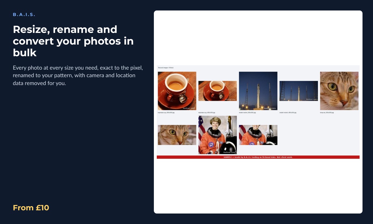 Sample output for: Resize, rename and convert your photos in bulk