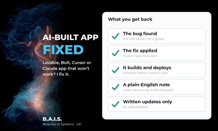 Fix for apps built with AI tools